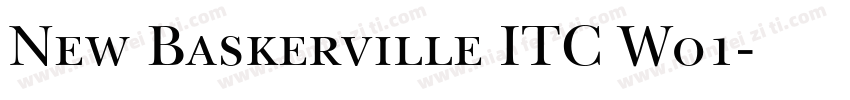 New Baskerville ITC W01字体转换